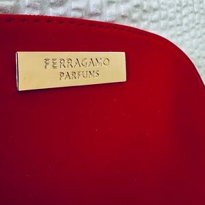 FERRAGAMO PARFUMS Zippered Cosmetics Make-up Toiletries Bag Case